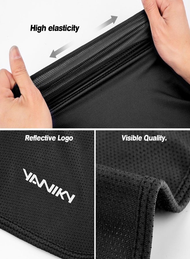 YANIKY Bandanas Skull Caps for Men, Do Rag Women Breathable Helmet Liner, 3 in 1 Face Covering UV Sun Protection Neck Drape Durags, Black, One size - Image 4