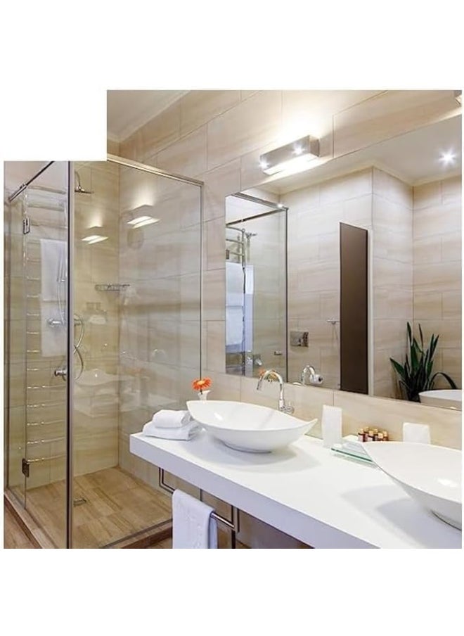 Biella Chrome Plated Shower Mixer Bathroom Twin Head Large Square Bar Set Waterfall Bath Shower Mixer Tap With Modern Rigid Riser Kit  - Image 3