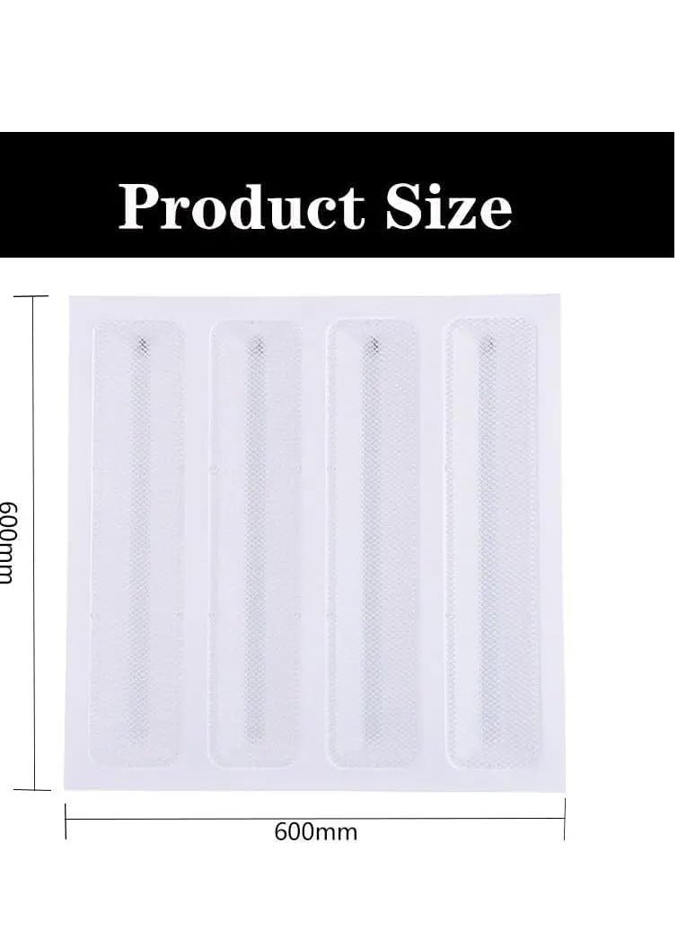 ESNCO LED PANEL GRILLE Light 60x 60 Grille Panel Light LED Flat 96W 6500K White, AC240V, Ultra Slim,Ceiling Light LED Fixture for indoor home fixtures,Kitchen, Office, Hotel School  - Image 2