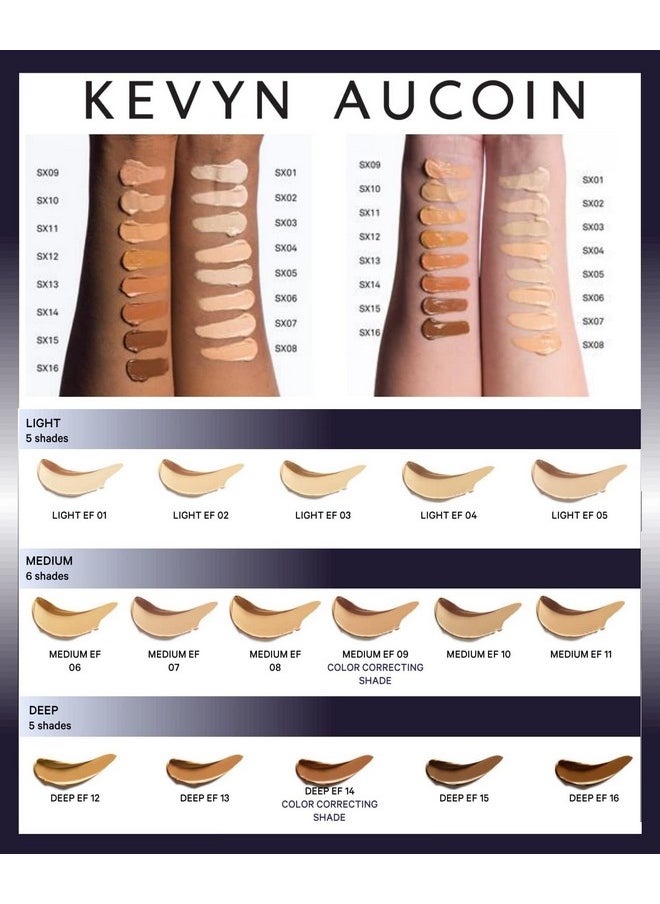 Kevyn Aucoin - The Sensual Skin Enhancer Sx 13 (Deep) Shade: Evens Skin Tone. All In One Foundation Concealer Highlight And Contour. All Skin Types. Makeup Artist Go To That Color Corrects And Covers. - Image 1