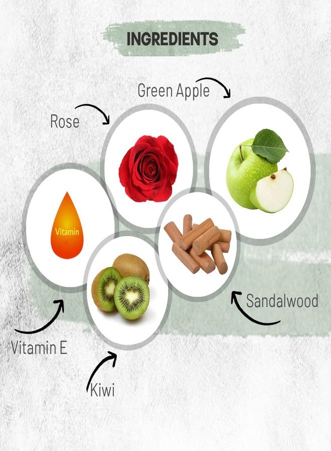 Luster Cosmetics Green Apple Body Wash Shower Gel | 100% Natural Ingredients | For Men & Women | Skin Moisturized | All Skin Types | No Paraben & Sulfate - 300ml - Image 5