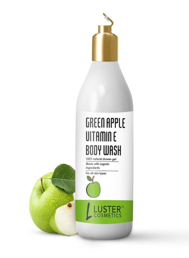 Luster Cosmetics Green Apple Body Wash Shower Gel | 100% Natural Ingredients | For Men & Women | Skin Moisturized | All Skin Types | No Paraben & Sulfate - 300ml - Image 2