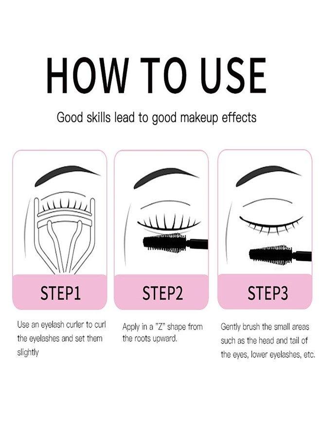 RoseFlower Colored Mascara Sets, 7 Colors Waterproof Colorful Mascara Gift Set, Red Pink Purple Blue White Black Colorful Mascara Charming Long Lasting Voluminous Mascara for Eyelash Eye Makeup - Image 4