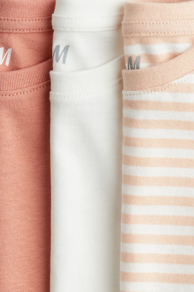H&M 3-pack cotton tops