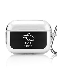 Classic Clear printed Case for Apple AirPods Pro 2nd Generation Thin Transparent Cover [Designed for Apple AirPods Pro 2nd Generation] - He's mine