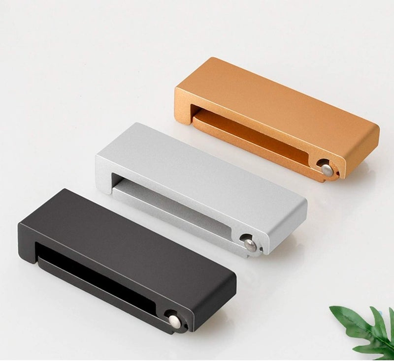 ZEYU Folding Coat Hooks, 10Pcs Wall Hooks for Hanging Coat Towel Hooks Hardware Heavy Duty Aluminum Alloy Headphone Holder No Rust Wall Mounted with Screws for Bags Fitness Equipment (10Pcs-Golden) - Image 4