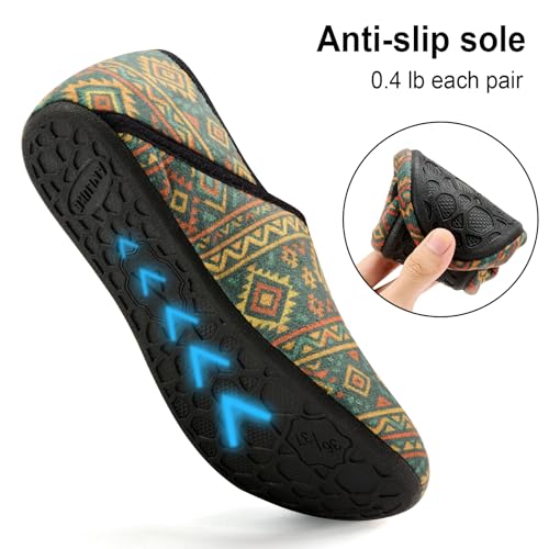 ANLUKE House Slippers for Women Men with Rubber Sole Soft Lightweight Indoor/Outdoor - Image 5
