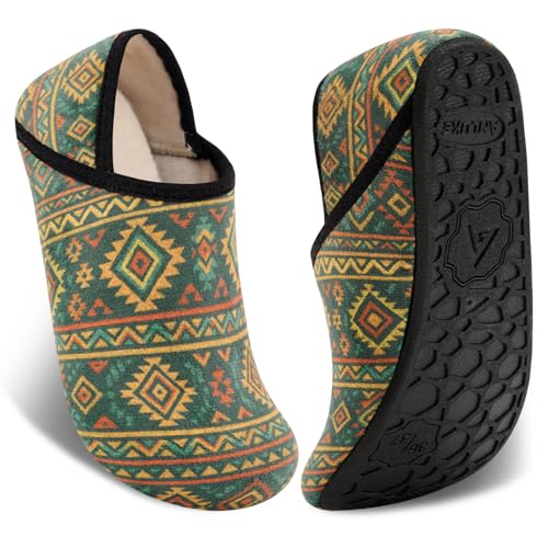 ANLUKE House Slippers for Women Men with Rubber Sole Soft Lightweight Indoor/Outdoor - Image 1