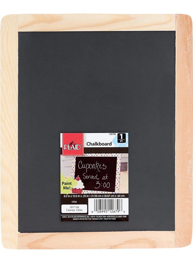 Plaid Double Sided Framed Chalkboard, 8.5"X10.5", 1 Pack - Image 1
