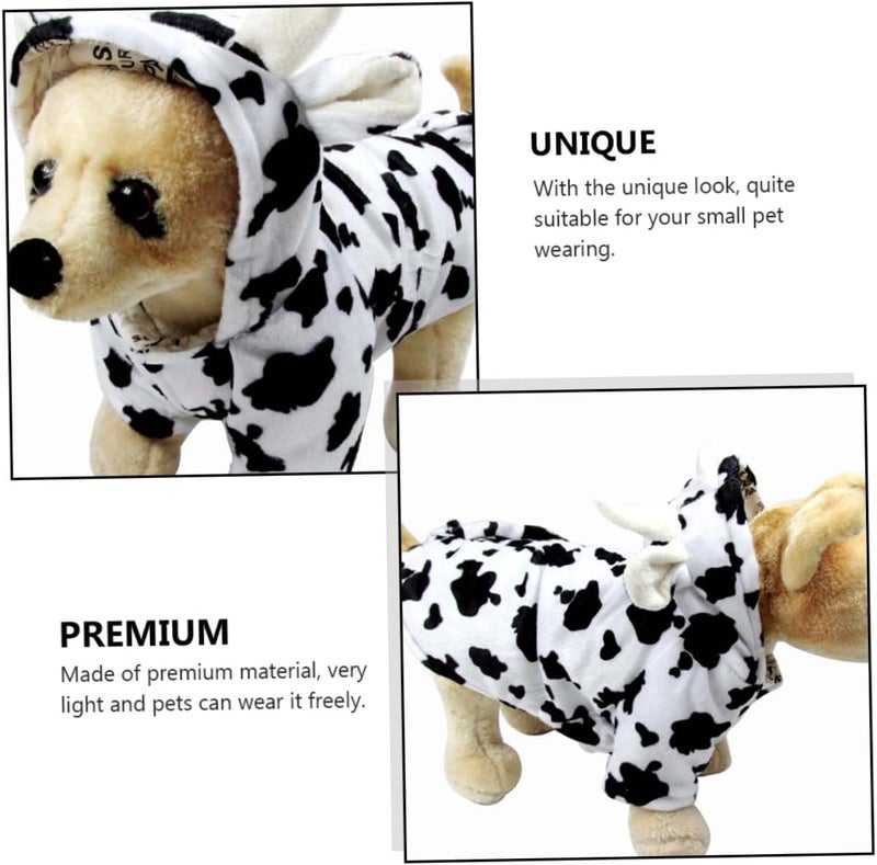 Cow Modeling Dog Costume Pet Garment L Size Cute 3D Cow Design Festive Pet Clothes for Small to Medium Dogs - Image 3