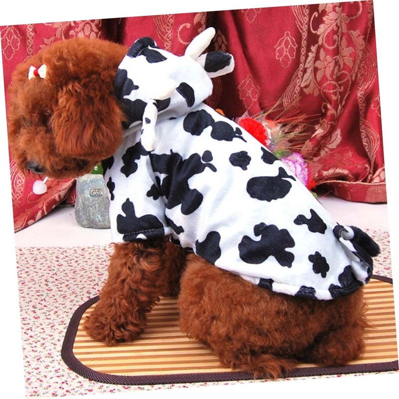 Cow Modeling Dog Costume Pet Garment L Size Cute 3D Cow Design Festive Pet Clothes for Small to Medium Dogs - Image 4