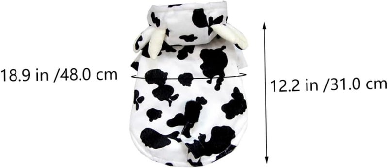 Cow Modeling Dog Costume Pet Garment L Size Cute 3D Cow Design Festive Pet Clothes for Small to Medium Dogs - Image 2