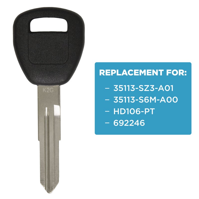 Keyless2Go Replacement for New Uncut Transponder Ignition ID 13 Chip Car Key HD106 (2 Pack) - Image 4