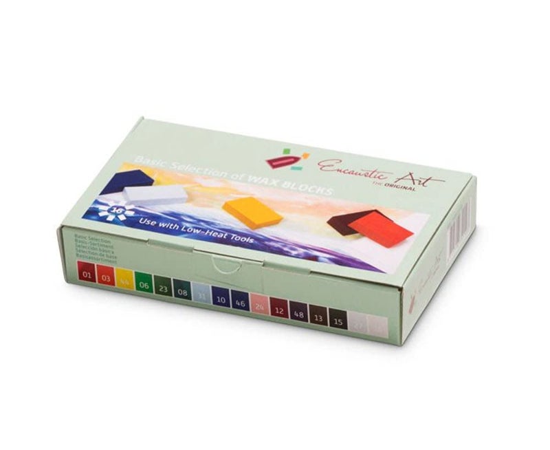 Mercurius Encaustic Art The Original - BASIC SELECTION Set of 16 -Encaustic Wax Block Colors Set -Non-Toxic, Beeswax For Encaustic Art Supplies -Handcrafted in Germany - Image 2