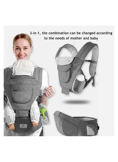 6-in-1 Baby Carrier, Baby Wraps Carrier, Baby Carrier with Hip Seat for Breastfeeding, One Size Fits All - Adapt to Newborn, Infant & Toddler (Grey) - pzsku/ZF2EE27283A2DD2B0D1B1Z/45/_/1697719312/bccb49e0-f6d2-47dc-af38-9337f46fa5f2