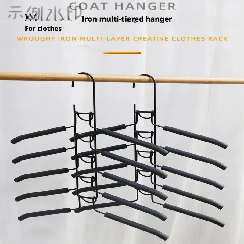 Metal Clothes Hanger 40cm Black - Image 4