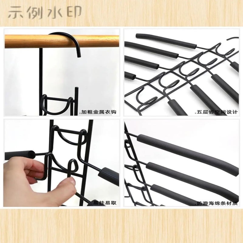 Metal Clothes Hanger 40cm Black - Image 5