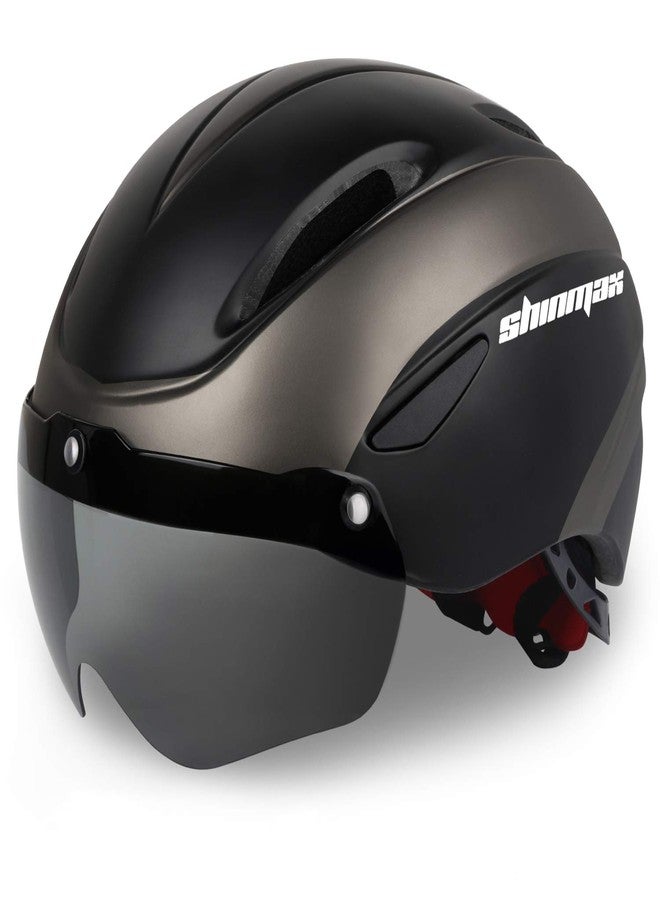 Shinmax Bike Helmet for Men Women, Bicycle Helmet with Detachable Magnetic Goggles for Adult Road Biking Mountain Cycling Helmet (BC-001) - Image 4