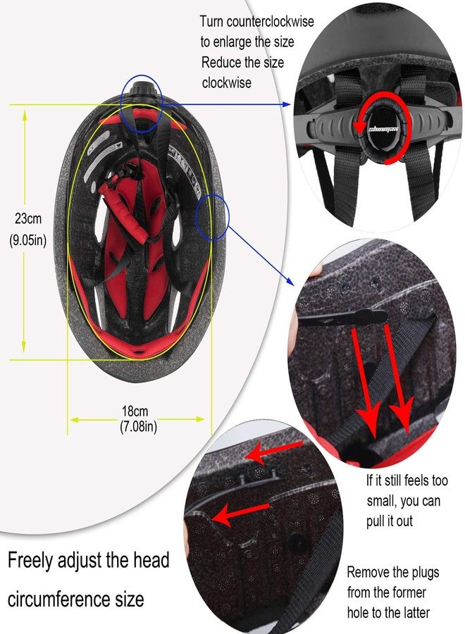 Shinmax Bike Helmet for Men Women, Bicycle Helmet with Detachable Magnetic Goggles for Adult Road Biking Mountain Cycling Helmet (BC-001) - Image 3