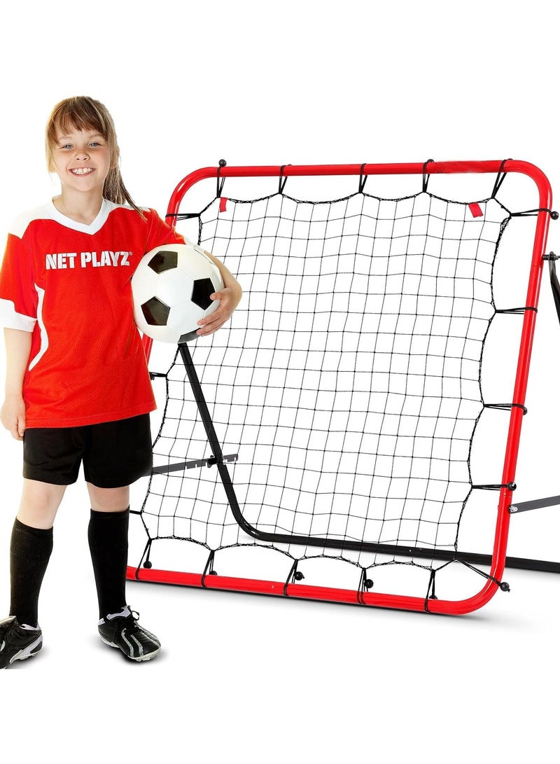 Generic Soccer Rebounder Rebound Net, Kick-Back 3.3X3.3FT | Football Training Gifts, Aids & Equipment for Kids Teens & All Ages, Portable, 6 Adjustable Angles  - Image 1