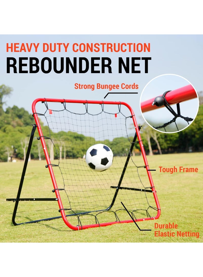 Generic Soccer Rebounder Rebound Net, Kick-Back 3.3X3.3FT | Football Training Gifts, Aids & Equipment for Kids Teens & All Ages, Portable, 6 Adjustable Angles  - Image 2