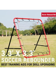 Soccer Rebounder Rebound Net, Kick-Back 3.3X3.3FT | Football Training Gifts, Aids & Equipment for Kids Teens & All Ages, Portable, 6 Adjustable Angles - pzsku/ZF2EE35F26B46EE463483Z/45/_/1735094123/7e0b0c73-dba6-4ed8-ad3f-4e94ad354e6a