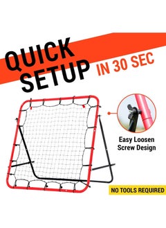 Soccer Rebounder Rebound Net, Kick-Back 3.3X3.3FT | Football Training Gifts, Aids & Equipment for Kids Teens & All Ages, Portable, 6 Adjustable Angles - pzsku/ZF2EE35F26B46EE463483Z/45/_/1735094133/232ea434-9e25-4000-9059-c07805467067