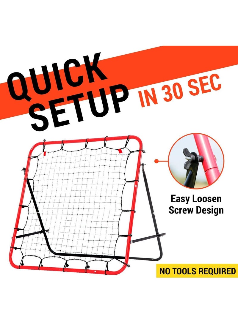 Generic Soccer Rebounder Rebound Net, Kick-Back 3.3X3.3FT | Football Training Gifts, Aids & Equipment for Kids Teens & All Ages, Portable, 6 Adjustable Angles  - Image 5
