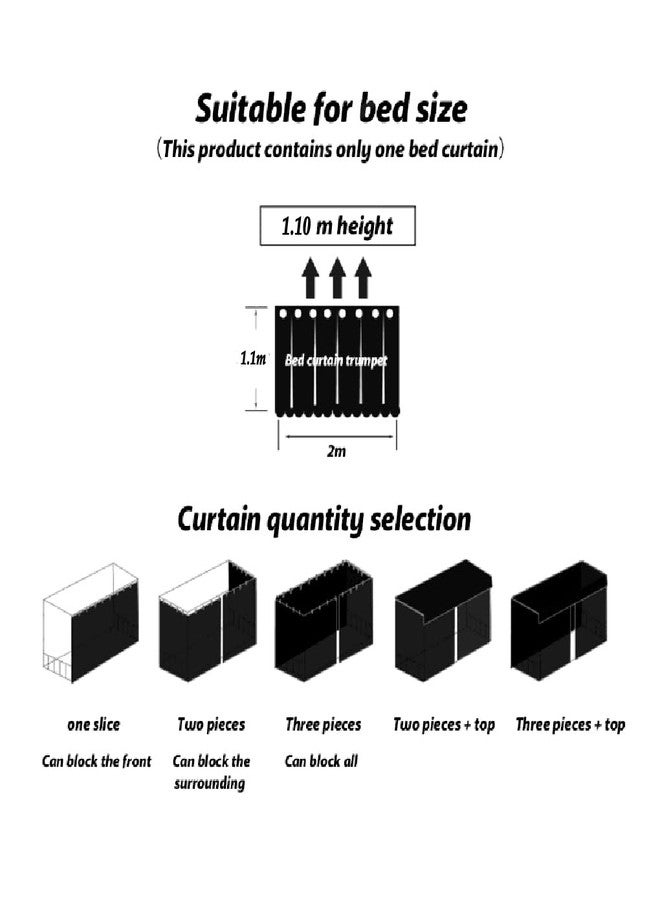 MioCloth Bunk Bed Curtains Dormitory Room Lightproof Decorative Roomate Privacy Cover Canopy Photo Background Decor Backdrop Blackout Curtain Stars - Image 4