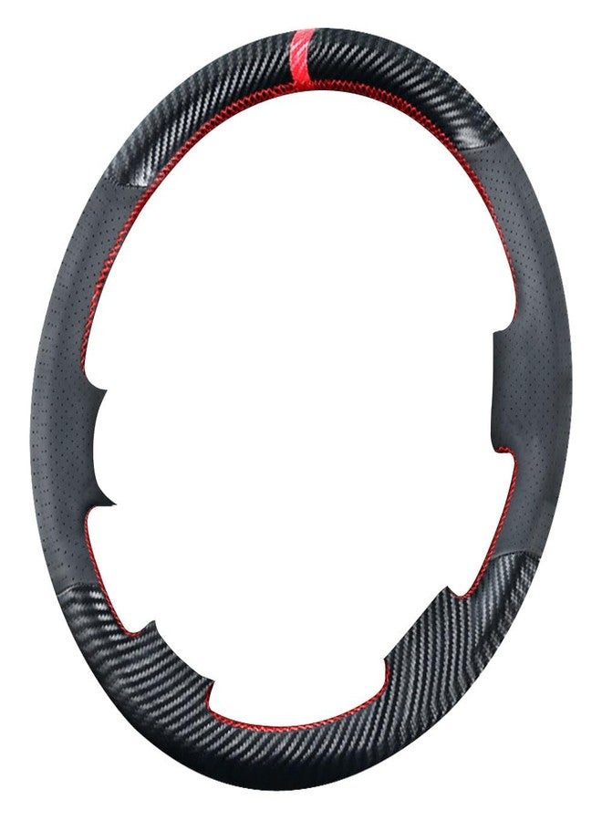 Kivnto DIY Carbon Fiber Steering Wheel Covers for Toyota Tundra 2007 2008 2009 2010 2011 2012 2013 / Land Cruiser 2008-2015 / Sequoia 2008-2013 15 inches Leather Interior Accessories - Image 3