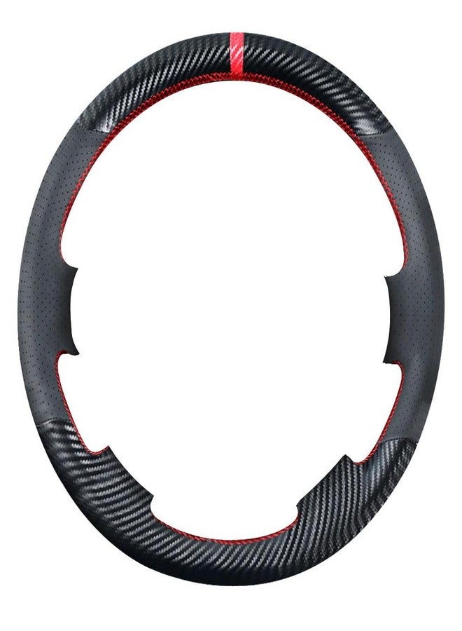 Kivnto DIY Carbon Fiber Steering Wheel Covers for Toyota Tundra 2007 2008 2009 2010 2011 2012 2013 / Land Cruiser 2008-2015 / Sequoia 2008-2013 15 inches Leather Interior Accessories - Image 2
