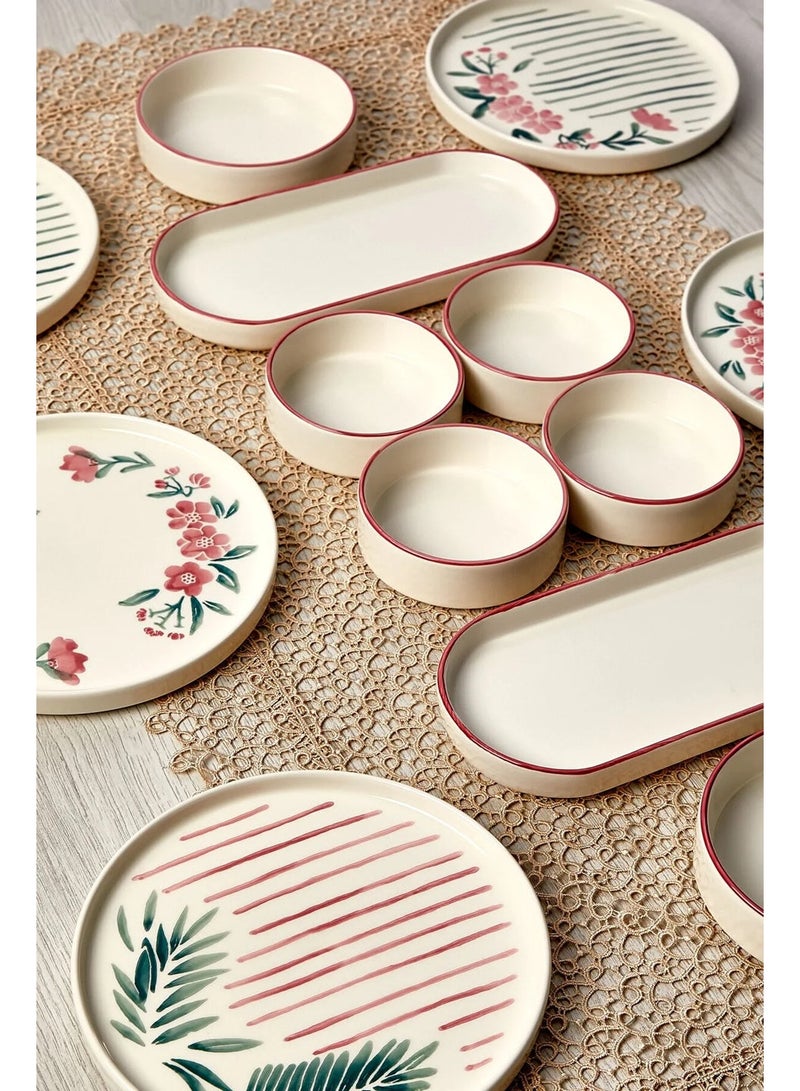 كيتشن لايف طقم إفطار سيراميك ساكورا 14 قطعة لـ 6 أشخاص - Image 4