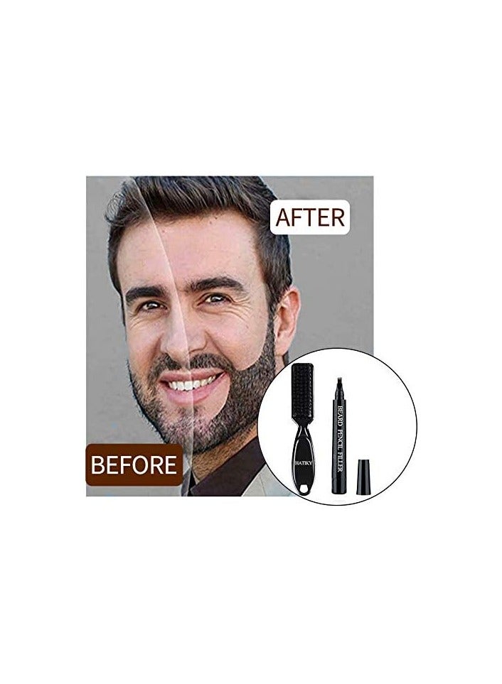 amazing.EGP Beard Filler Pen for Men - Water and Sweat Resistant, Long Lasting - Beard Filler Pen with Small Brush Creates a Natural-Looking Beard, Mustache and Eyebrows - Image 4