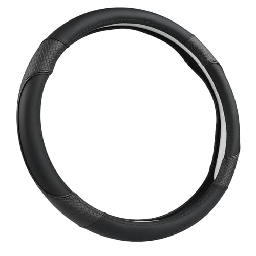 GIANT PANDA Steering Wheel Cover for Toyota, Auto Car Steering Wheel Cover for Toyota Highlander Rav4 Corolla Camry - Solid Black - Image 1
