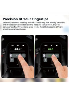 Godox Godox X3-S Touchscreen TTL Wireless Flash Trigger for Sony Camera, 1/8000s HSS TTL TCM Function, Built-in Battery USB-C Charge Flash Transmitter Compatible with Sony A7IV A7C A7M4 A7R A7RIII  - Image 3