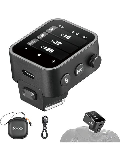 Godox X3-S Touchscreen TTL Wireless Flash Trigger for Sony Camera, 1/8000s HSS TTL TCM Function, Built-in Battery USB-C Charge Flash Transmitter Compatible with Sony A7IV A7C A7M4 A7R A7RIII