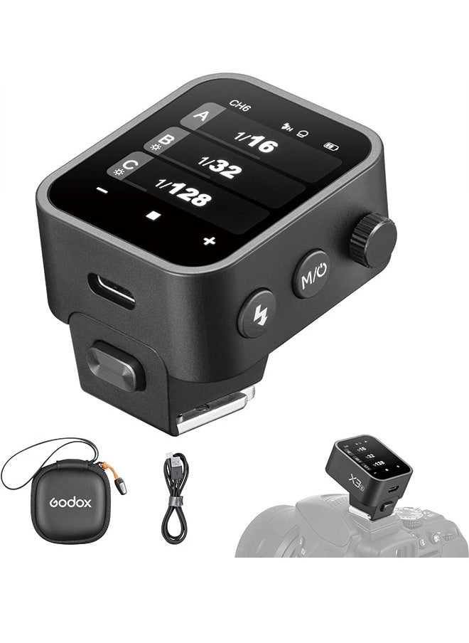 جودوكس مشغل فلاش لاسلكي Godox X3-S TTL لكاميرا سوني، وظيفة 1/8000s HSS TTL TCM، بطارية مدمجة USB-C شحن فلاش مرسل متوافق مع Sony A7IV A7C A7M4 A7R A7RIII  - Image 1