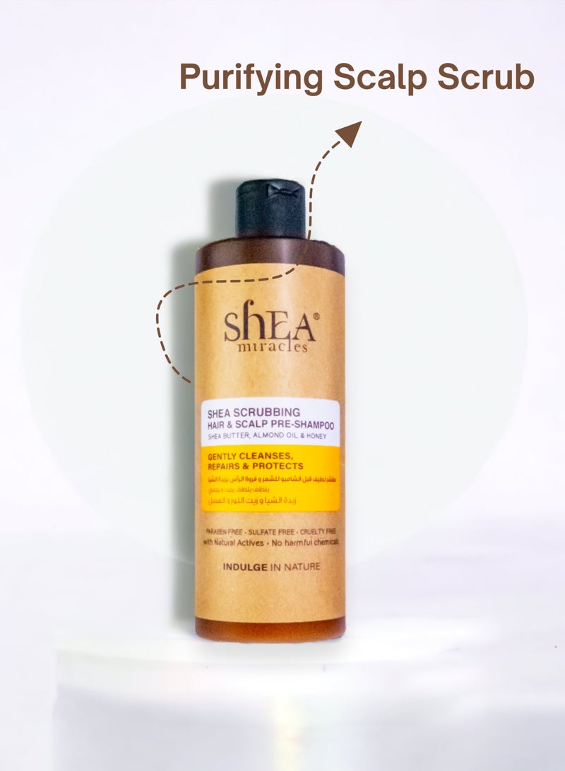 ShEA miracles Shea Scrubbing Hair And Scalp Pre Shampoo 300ml - Image 3