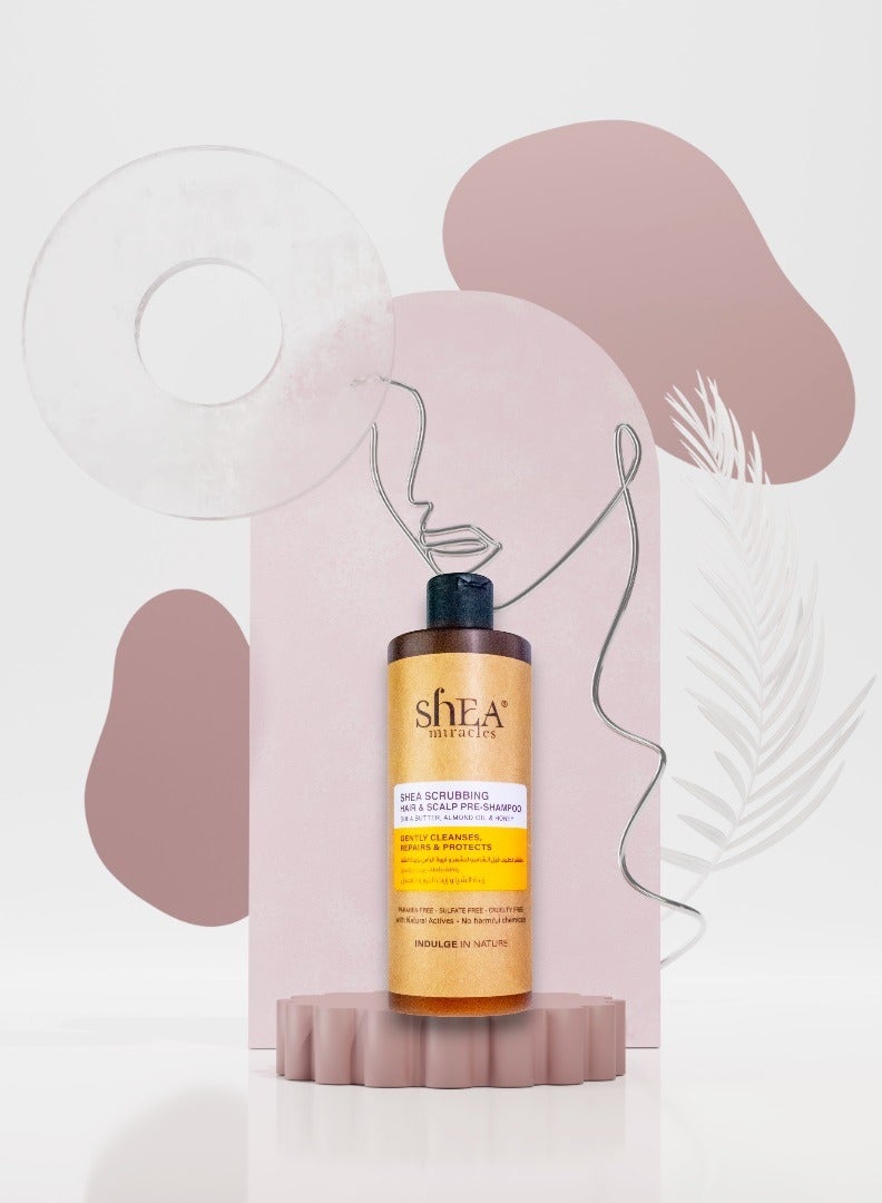 ShEA miracles Shea Scrubbing Hair And Scalp Pre Shampoo 300ml - Image 4
