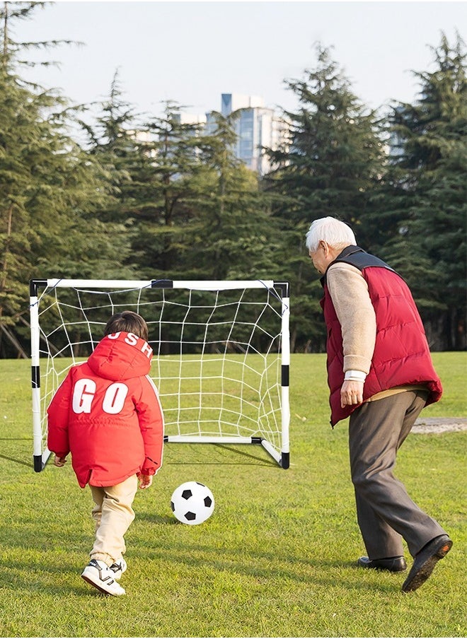 GROIC - 1 Set Mini Football Goal Kids Mini Soccer Goal Soccer Goals Kids Soccer Kids Sports Toys Mini Soccer Goals Goal Net Combination Football Frame Web Portal Child Portable Set with Pump, 95*70CM - Image 1