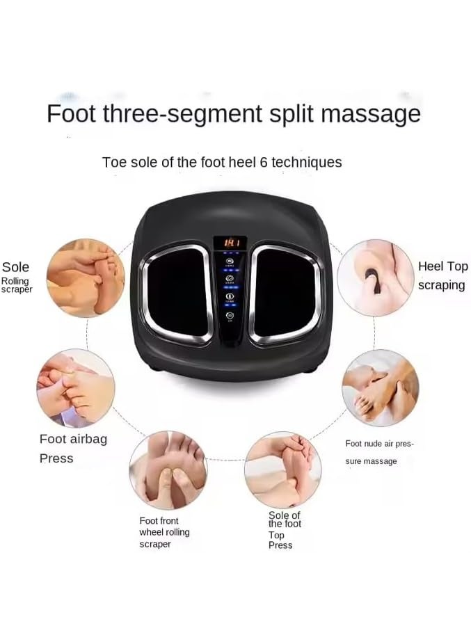 أوزون جهاز تدليك القدمين شياتسو ثلاثي الأبعاد بالأوزون | ضمان لمدة عام | جهاز تدليك القدمين مزود بشاشة LED ووحدة تحكم بثلاثة أوضاع وغطاء قماشي للقدم (أبيض) - Image 5