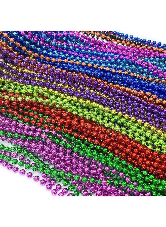 GiftExpress - 144 Pack Mardi Gras Beads Bulk Mardi Gras Beads Necklaces Assortment Throw Beads In Bulk Gasparilla Beads - Image 1