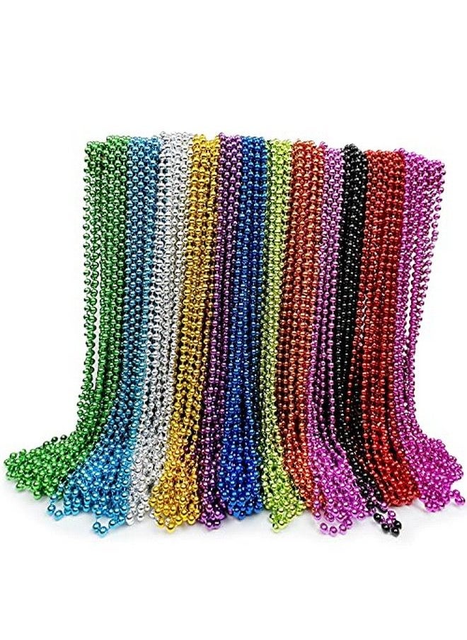 GiftExpress - 144 Pack Mardi Gras Beads Bulk Mardi Gras Beads Necklaces Assortment Throw Beads In Bulk Gasparilla Beads - Image 1