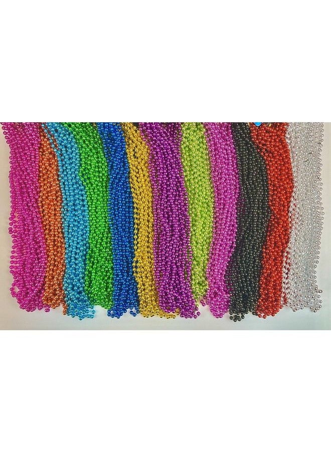 GiftExpress - 144 Pack Mardi Gras Beads Bulk Mardi Gras Beads Necklaces Assortment Throw Beads In Bulk Gasparilla Beads - Image 1