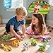 LINAYE 12 Packs Dinosaur Party Favors for Kids 417 PCS Mini Dinosaur Building Blocks Set Toys for Boys Kids Easter Stuffers Fillers Birthday Valentines Day Gifts Classroom Prizes - Image 4