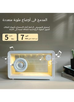 حصريا مكبر صوت بلوتوث شفاف وبسيط جديد مع إضاءة محيطة  - Image 4