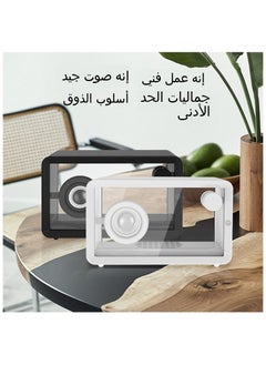 حصريا مكبر صوت بلوتوث شفاف وبسيط جديد مع إضاءة محيطة  - Image 5