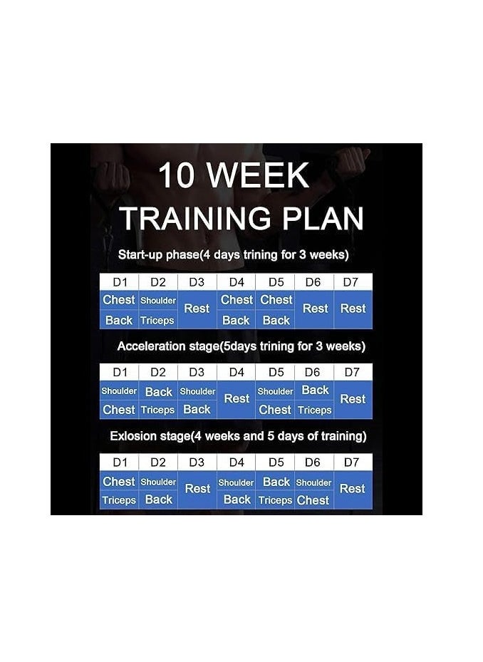 SPORTQ®️ Foldable Push Up Board with Resistance Band Multi-Function, Professional Chest Muscle Exercise Equipment with Strong Training Arm, Suitable for Home Gym