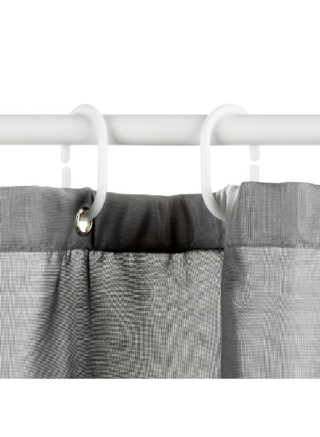 Five Simply Smart Plain Shower Curtain Grey 180 x 200 cm 105656 - Image 2