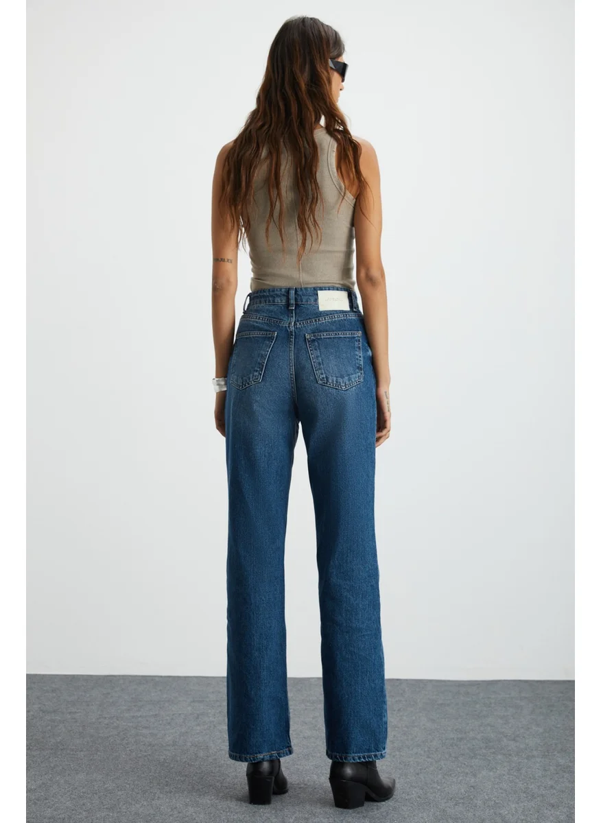 جريميلانج Fiala 100% Cotton Women's Blue Jeans
